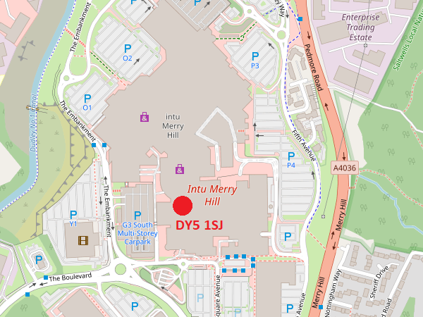 Merry Hill map