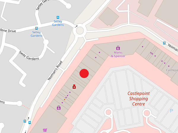 Bournemouth Castlepoint map