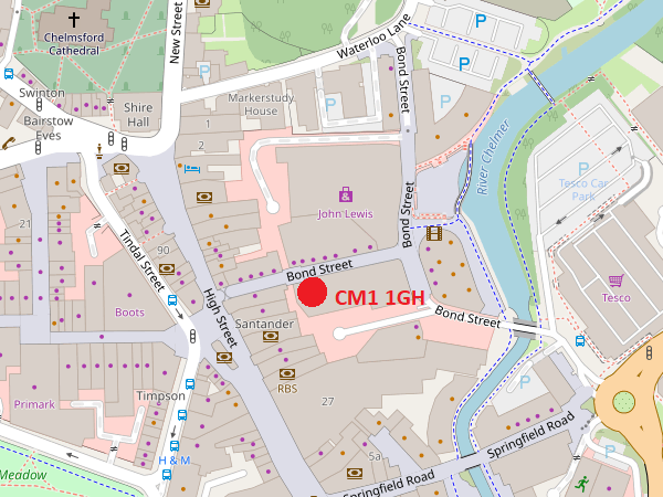 Chelmsford map