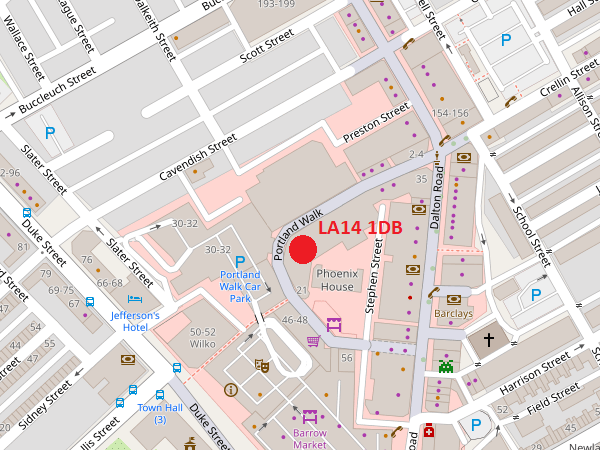 Barrow-in-Furness map