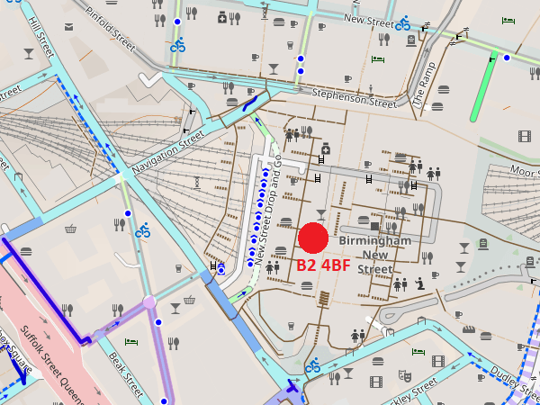 Foyles Birmingham map