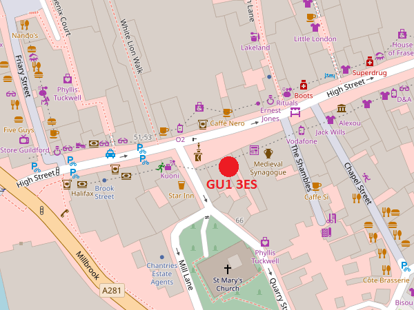 Guildford map
